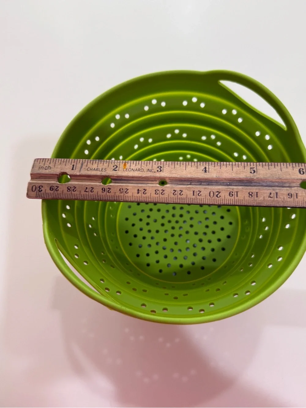 Joie Lime Green Silicone Collapsible Strainer